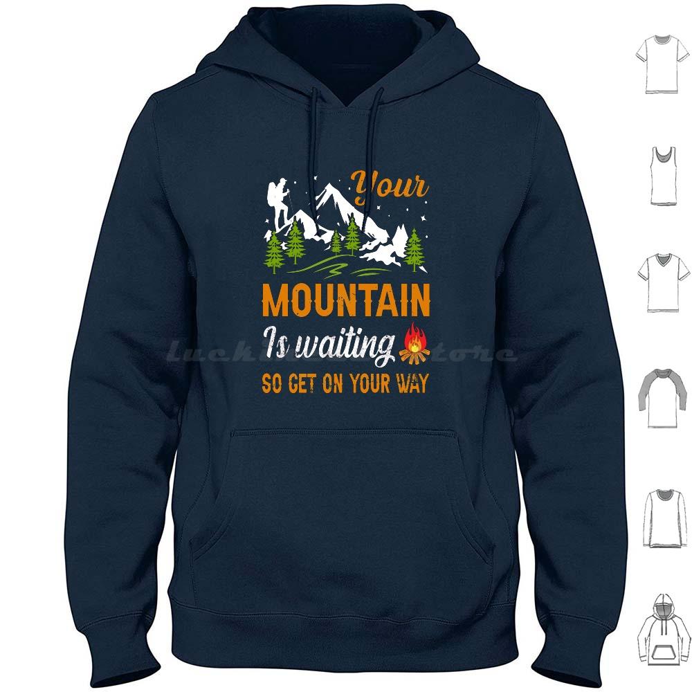 Adventure Life Hoodie Cotton Long Sleeve Emblem Text Logo Monochrome Black Monochrome Photography Travel Recreation