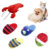 Cats Chew Doll Multi-shape Chew-safe 3 Styles Dog Chew Stuffed Lobste Toy for Pet Cats