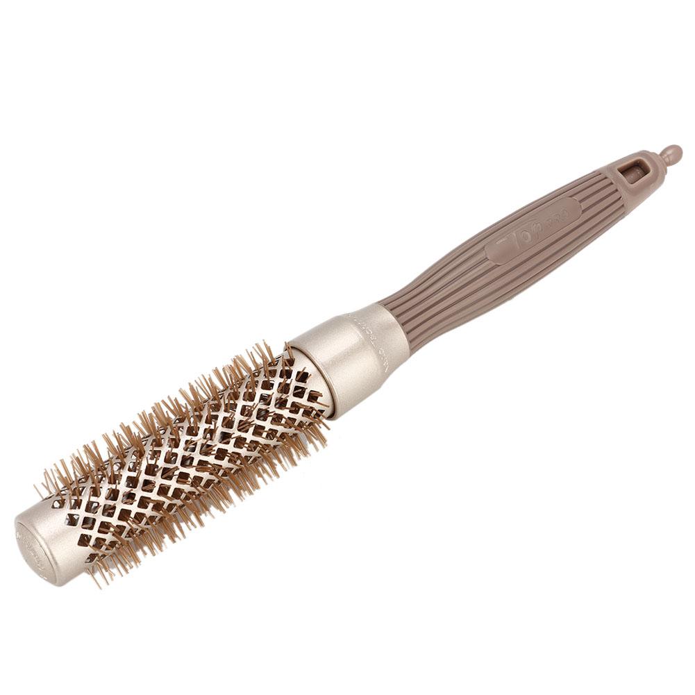 Portable Rolling Comb Cylinder Comb Professional Hairstyling Tool Accessory for Home Beauty Salon (1#)Curl Hair Comb