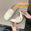 One Pedal Soft Leather Bag Head Half Drag Women's Shoes Summer Pregnant Women Wear Lazy Shoes Soft Sole Non-slip Doudou Casual Shoes