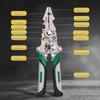 Electrician Folding Wire Stripping Pliers, Multifunctional Wire Pressing Pliers, Wire Splitting, Winding, Wire Breaking, Stripping, And Screwing Tools