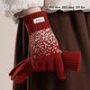 Women's Thick Pure Wool Touchscreen Gloves