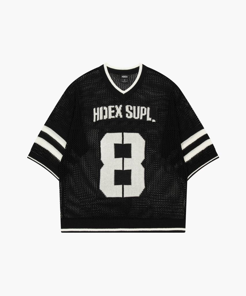 HDEX Number 8 Fishnet Rugby Knit (Black)