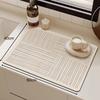 Diatomeeën Aflopend Mat Keuken Afdruiprek Mat Absorberend Droogkleed Keuken Spoelbak Matten Servies Placemat Koffie Afdruipmat
