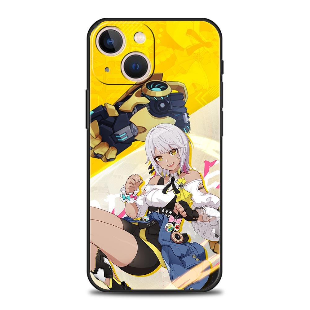 Honkai Impact 3rd Game Luxury Phone Case For iPhone 13 15 14 12 11 Pro MAX XR X SE XS 7 8 Plus Silicone Black Protection Cover