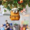 Creative Acrylic Dog Car Ornament Playful Cartoon Style Perfect For Interior Vehicle