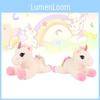 Unicorn Rainbow Fur Toys Cute Cartoon Girls Children Festivals Soothed Gift Doll