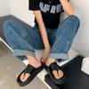 Fashion 2024 Summer Clip Toe Women Slippers Fashion Elegant Soft Sole Slides Shoes Ladies Casual Beach Platform Flats Sandalias