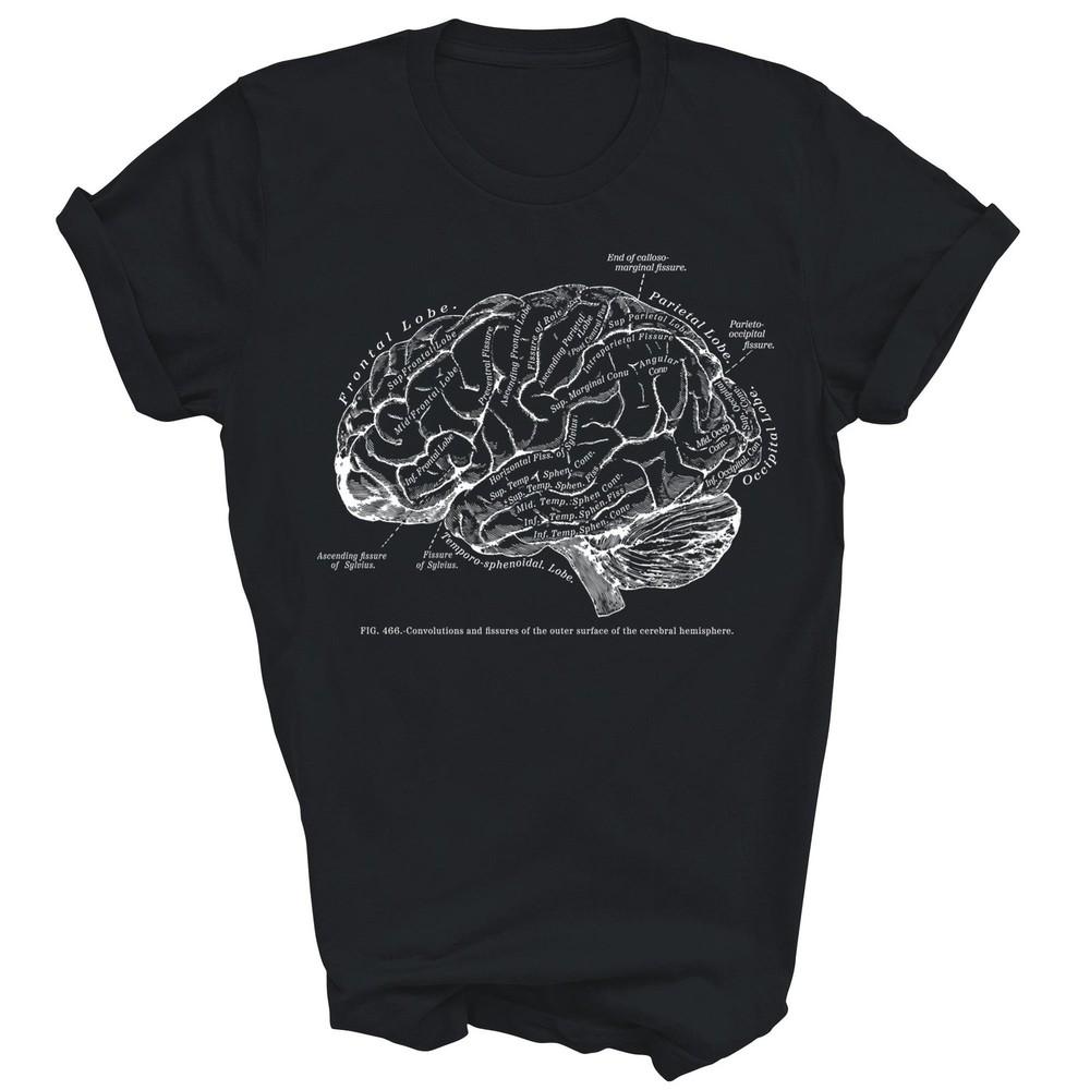 

Vintage Human Anatomy Brain Unisex Shirt Gift 4XL