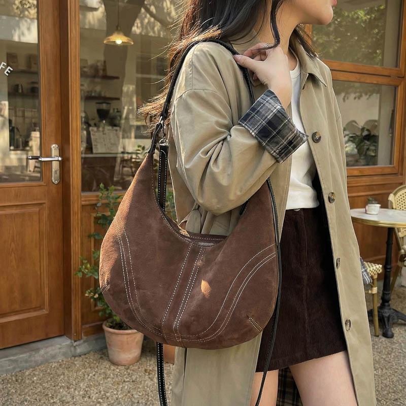 Hobo Bag for Women with Adjustable Shoulder Strap Vintage Style Crossbody Handbag Fashi Tote Bag