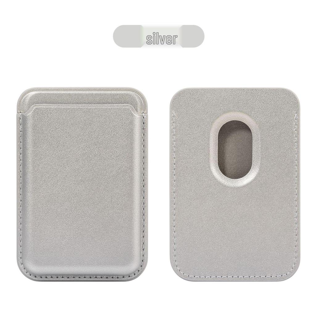 Porte-cartes en cuir MagSafe pour iPhone 17/16/15 - Pochette magnétique résistante