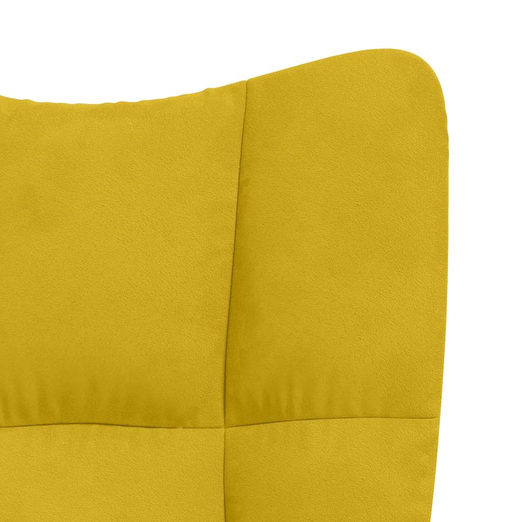 Relax Armchair Mustard Yellow Velvet