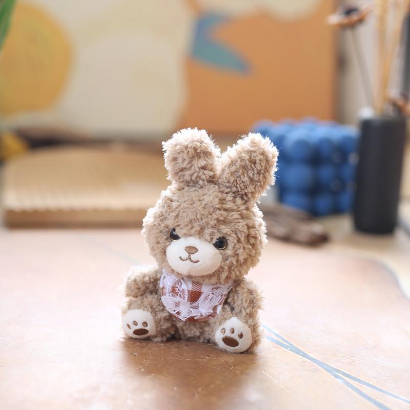 Cute Little Rabbit Pendant Plush Toy Doll Bear Bag Hanging Keychain Rag Doll Doll