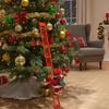 Electric Santa Claus Climbing Ladder Music Doll, Christmas Tree Hanging Ornaments, Decoration for Home, Navidad New Year Gift