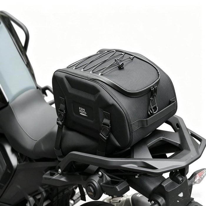 [Kemimoto] Seat Bag 13L EVA Hard Shell Waterproof with Rain Cover & Mounting Straps KM-1809 Black
