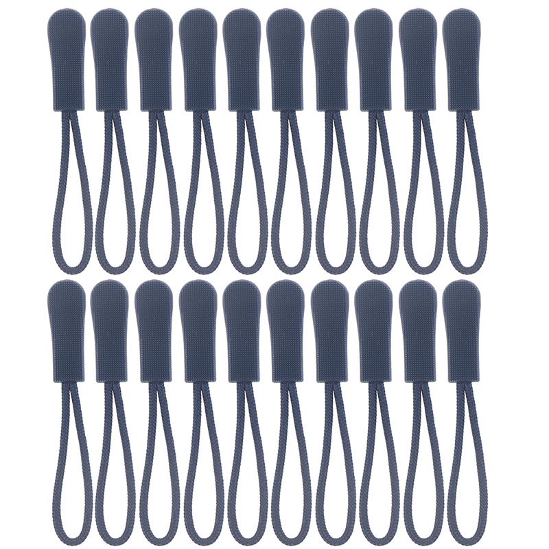 20Pcs Zipper Pulls Replacement Backpack Clothes Zip Cord Puller Slider Outdoor