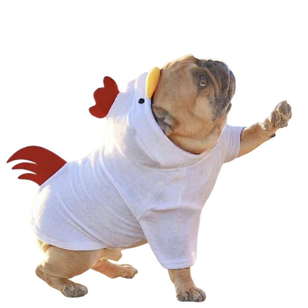 Funny Puppy Halloween Chicken Coat Polyester Dog Cosplay Costume  Pet Supplies