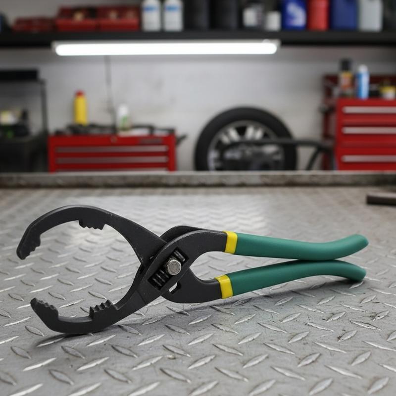 12" Oil Filter Pliers Clamp Type Wrench Adjustable Hand Tools Oil Filter Remove Disassembly Tool For Truck Car Repair