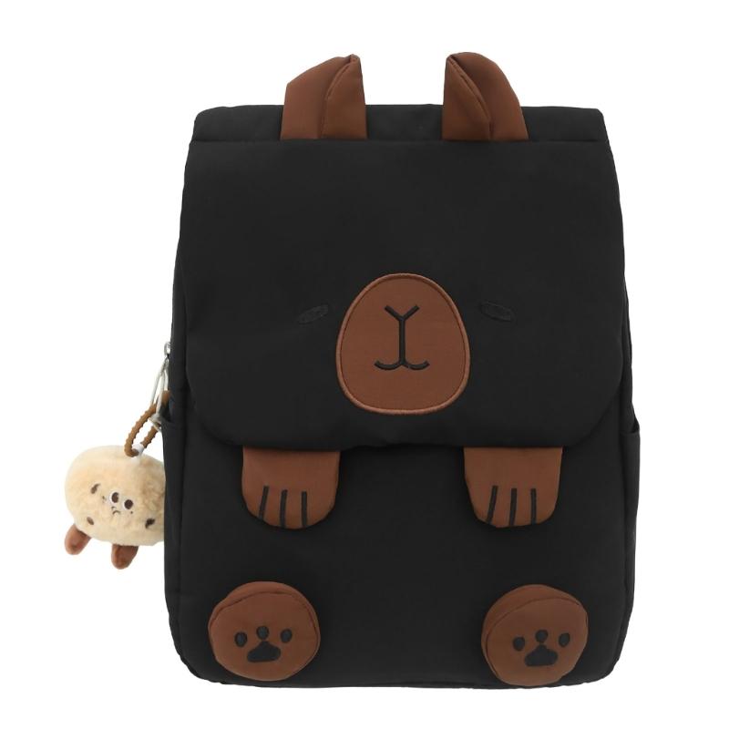 Damen Reise Rucksack Mädchen Cartoon Capybara Großer Rucksack College Student Schultasche Mehrere Fächer Laptop Büchertasche