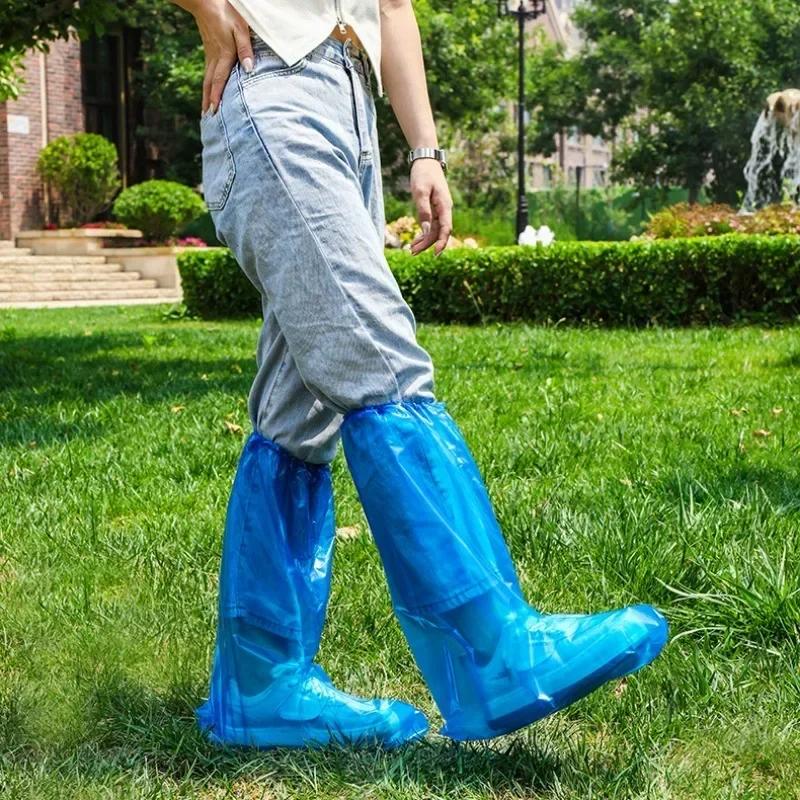 Disposable Rain Shoe Cover Waterproof and Non-slip Plastic Outdoor Thickened Wear-resistant Isolation Foot Cover Rain Proof