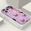 Fantastic Butterfly Print Lanyard Case For iPhone 17 Pro Max Funda iPhone 16 15 14 13 Pro Max 11 16E 17E Soft Silicone Cover