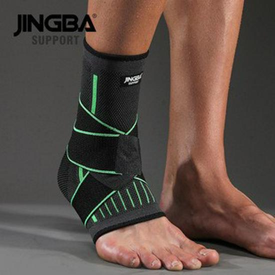 

JINGBA Sports Ankle Brace: Anti-Sprain Compression Support for Outdoor Training & Fitness Green (Single Pack)