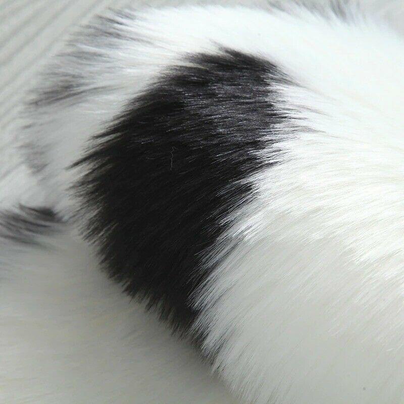 Faux Fur Rug Long-haired Panda Koala Animal-shaped Carpet Mats Living Room Bedroom Rug