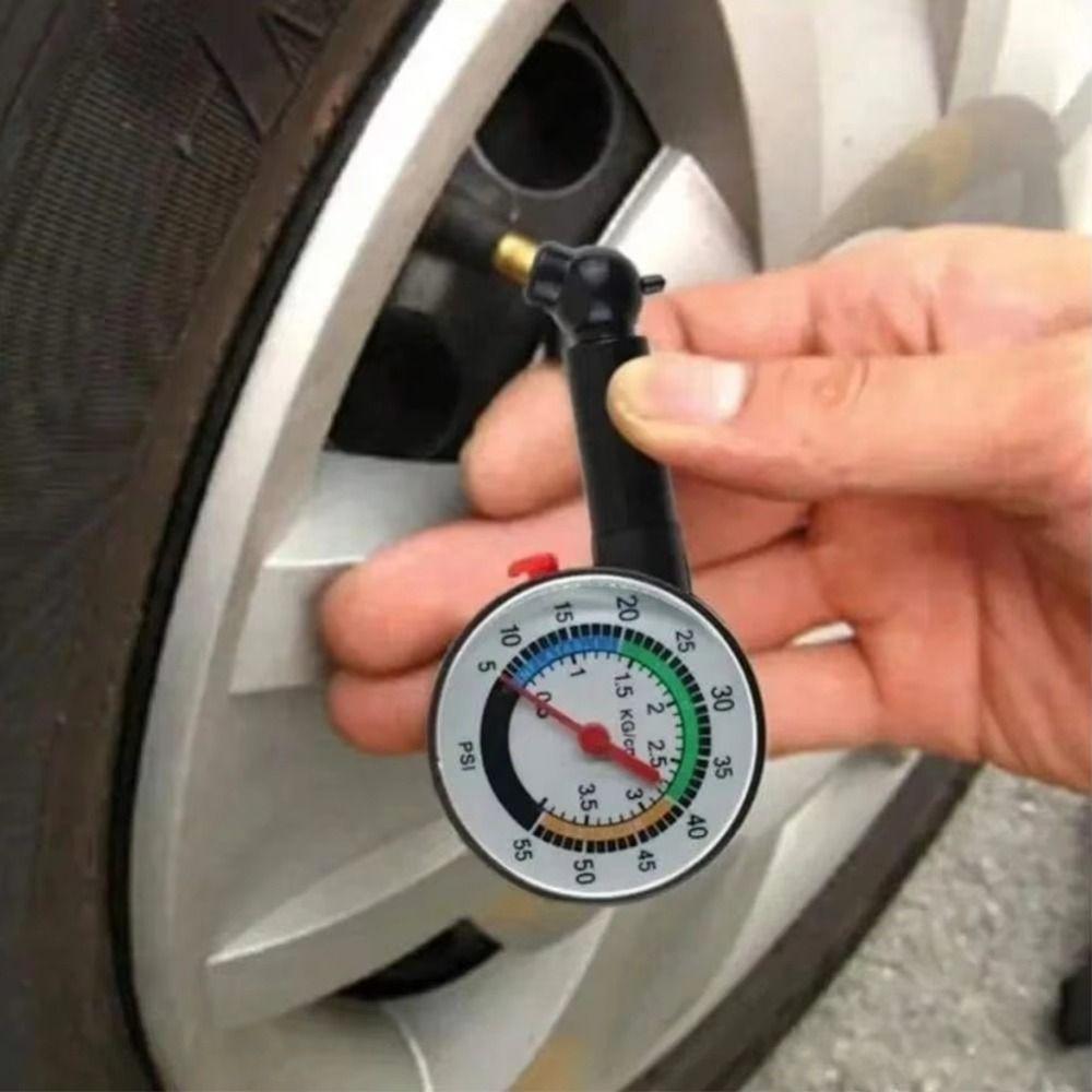 Dial Meter Tyre Deflation Pointer Analog Gauge Pressure Gauge Measurement  Car Tire Pressure