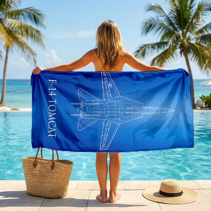 Tomcat Fashion Beach Towel: Ideal for Summer Adventures Soft, Absorbent and Quick Drying Suitable for Swimming and Bathing