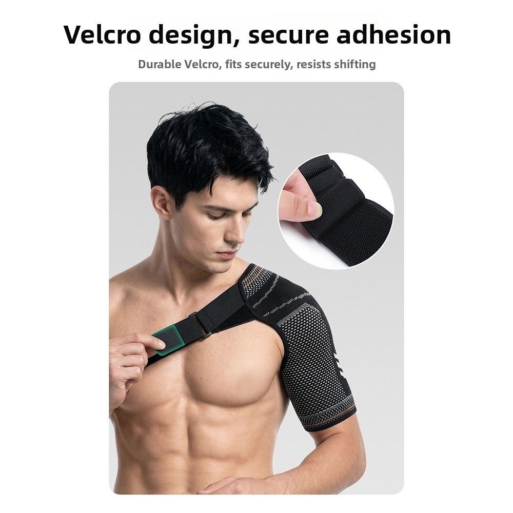Adjustable Compression Sleeve Sweat-Absorbent Shoulder Stabilizer Shoulder Support Brace  Men