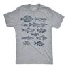 Mens Funny T Shirts Vintage Fish With Names Sarcastic Fishing Graphic Novelty