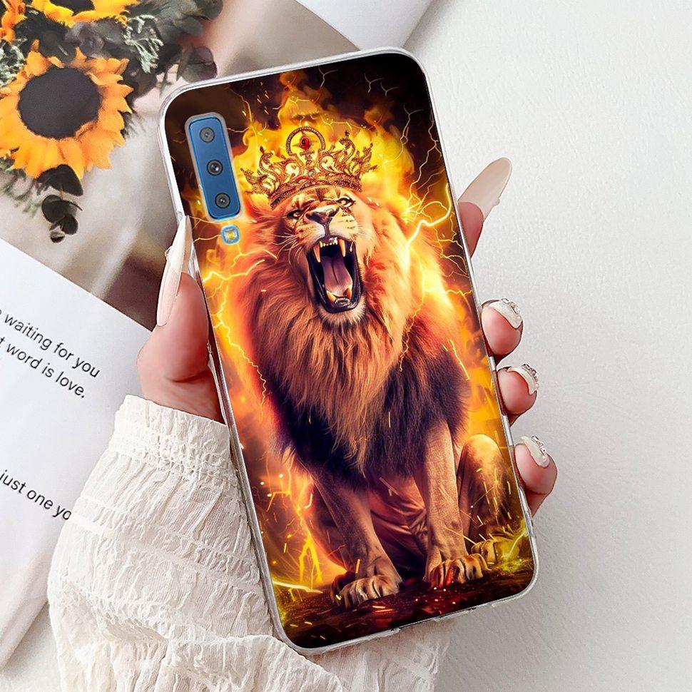 Για Samsung Galaxy A7 (2018) Θήκη Χαριτωμένη Γάτα Μόδα Ζωγραφισμένο Κάλυμμα Μαλακές Θήκες Σιλικόνης Για Samsung A7 A750F 2018 Fundas