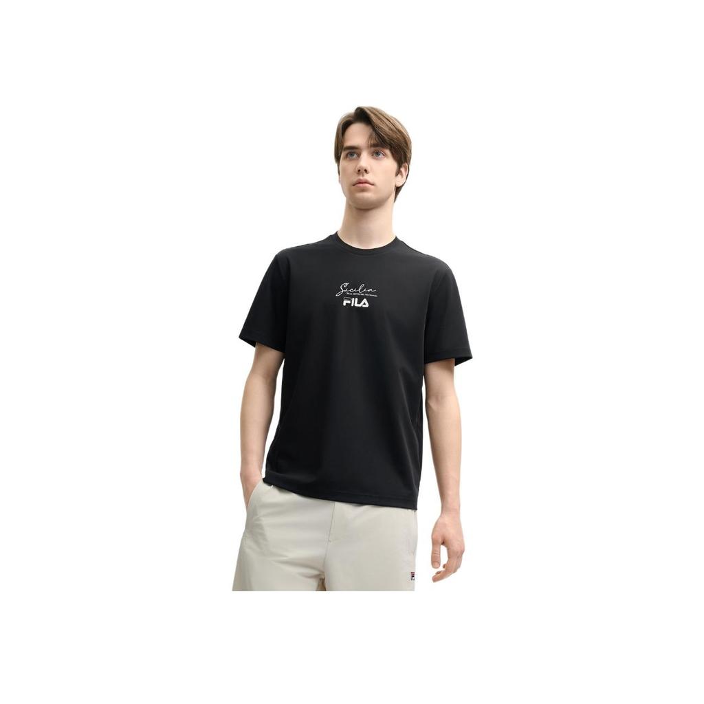 New FILA T Shirt Men's Jet Black BK F11M528104F-BK