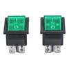 Replacement 2pcs 4Pin Rocker Switches KCD4 30A 250V 35A 125V For Numatic Vacuum Cleaner Electrical Control Switches