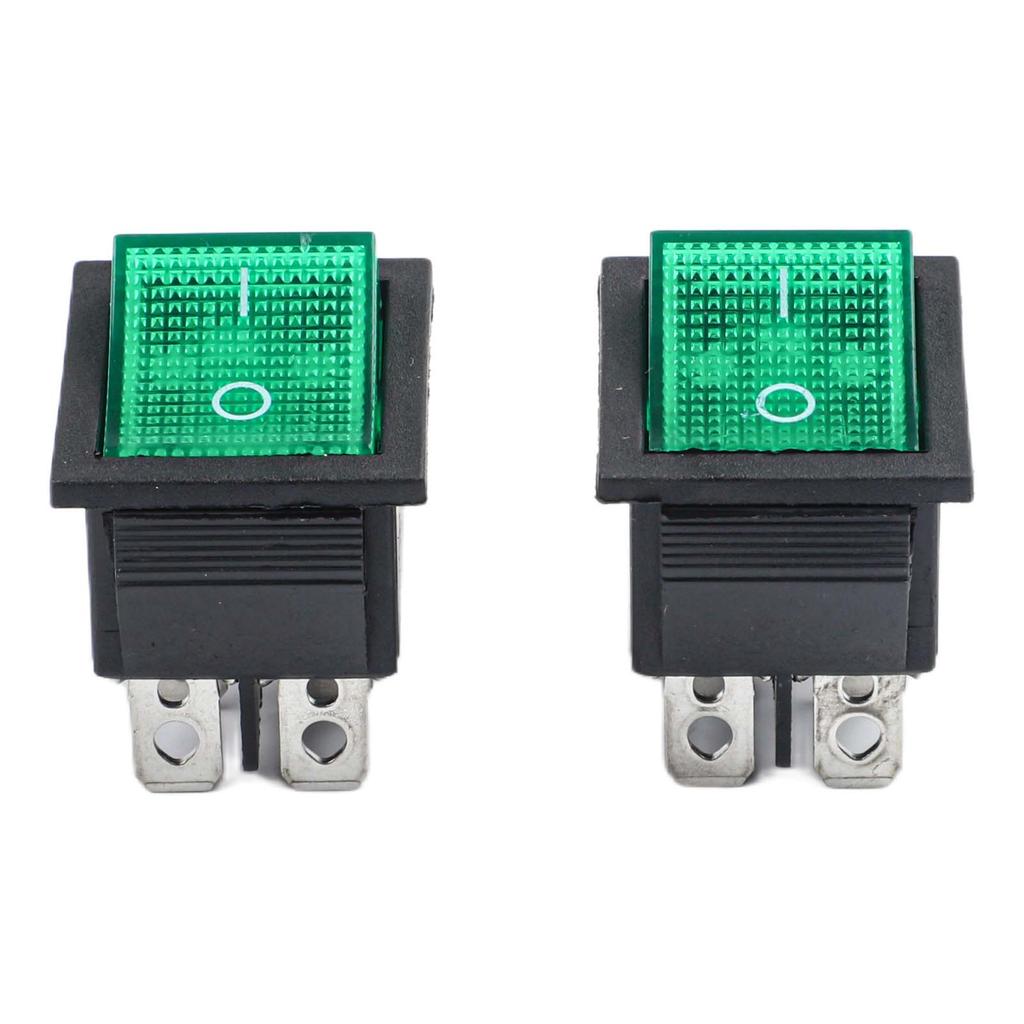 Replacement 2pcs 4Pin Rocker Switches KCD4 30A 250V 35A 125V For Numatic Vacuum Cleaner Electrical Control Switches