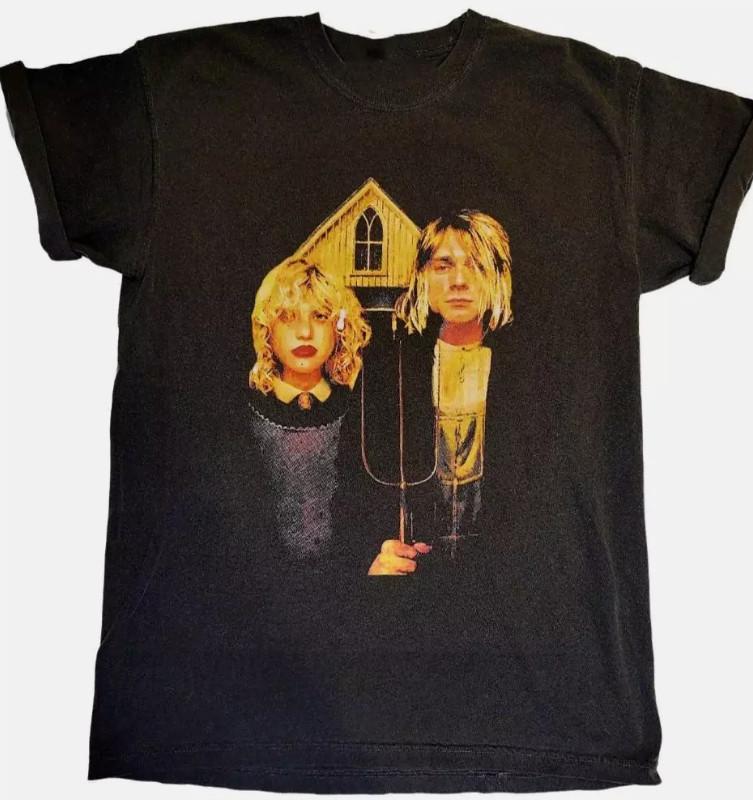 Lochband Courtney Love Nevermind Shirt Schwarz Klassisch Unisex Unisex T-Shirt