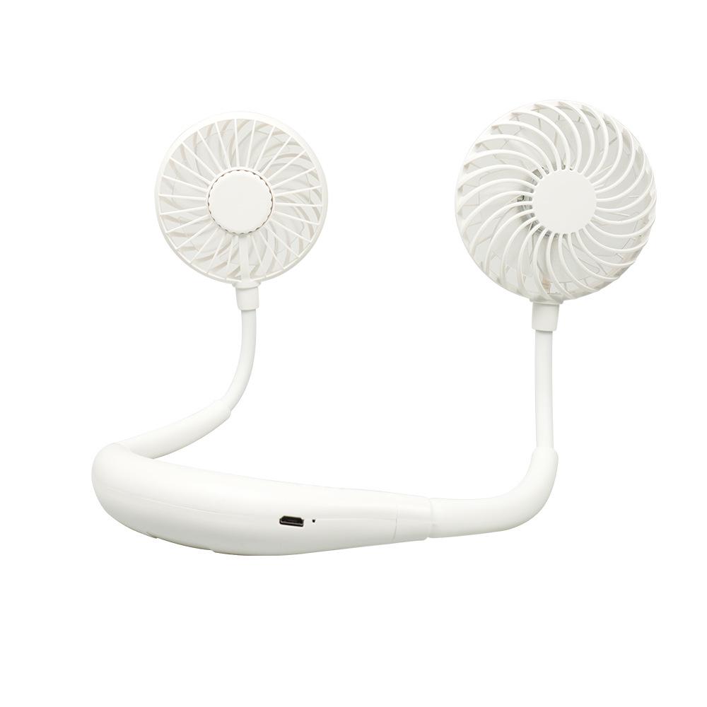 Third-Gen Neck-Hanging Silent Fan Helmet with USB Rechargeable Battery Third Generation Neck-Hanging белый