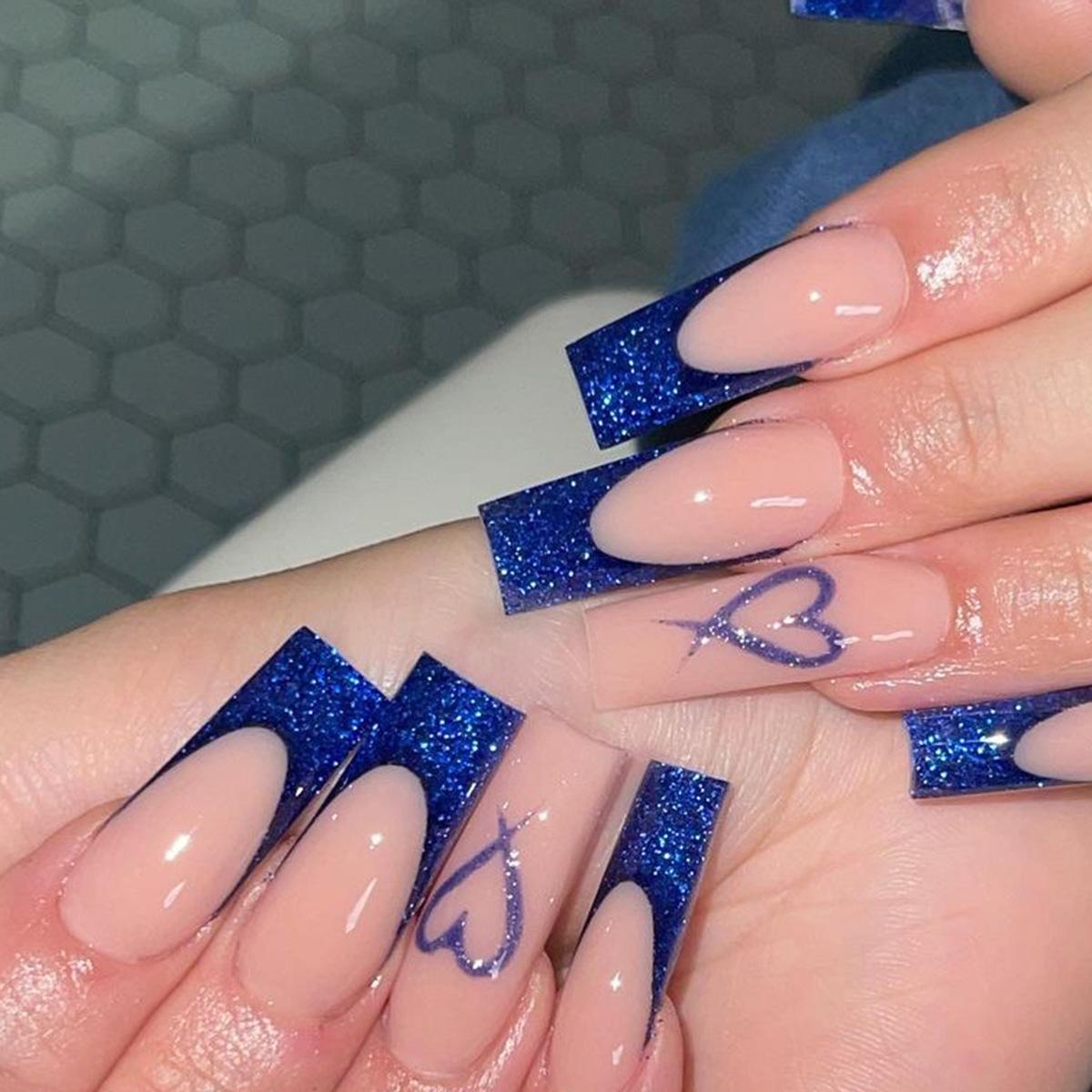 Nail art nail sticker love glitter wear nail removable nail sticker nail piece ballet nail piece nail piece