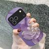 Gradient Colored Flowers For iPhone 17 16 15 14 Pro 13 Plus 12 Mini 11 Pro Max XR X S 7 8 Elliptical Tempered Glass Phone Case