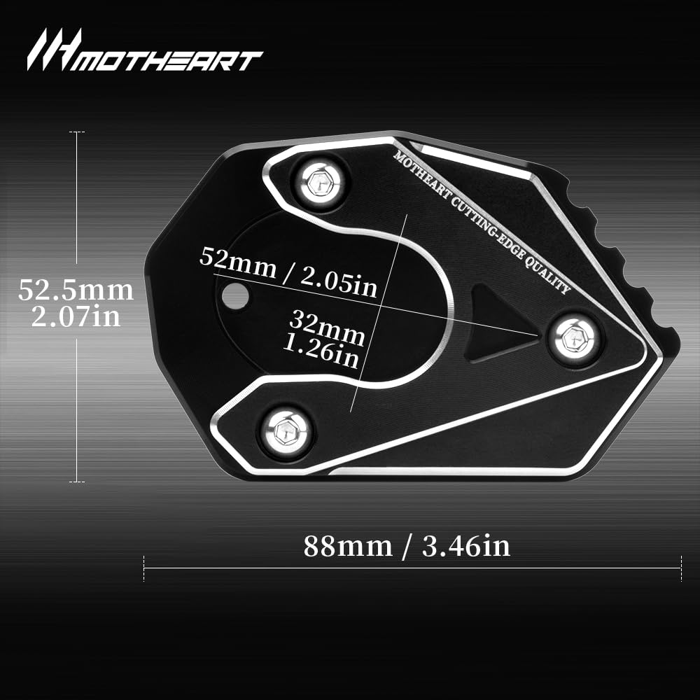 MotHeart Motorcycle Side Stand Stabilizer Compatible Ninja H2 SX 2021-2024 Ninja H2 SX SE
