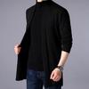 Men Cardigan Sweater Pure Color Anti-shrink Autumn Men Winter Knitting Sweater Coat for Work