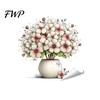 Damage-free Window Sticker Spring Summer Flowers Clings Double Sided Tulip/Rose/Wildflowers Decorative Cling In Vase Decals Anti-Collision Glass Door