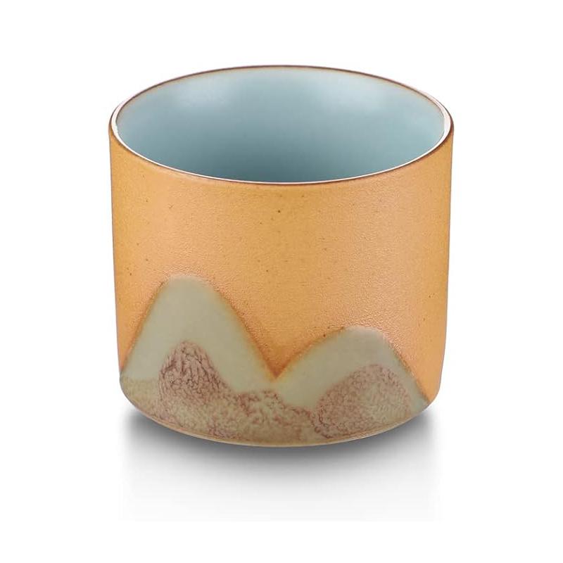 

Винтажный керамический чайный сервиз в китайском стиле ручной работы, маленькие чайные чашки, чайные чашки малого объема, кофейные чашки, чашки для саке 55ml