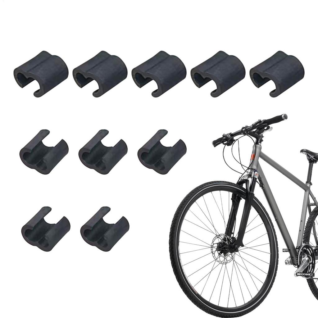 Cycle Cable Clips 10X Housing Hose Guide Clamps Housing Guide Retaining Buckle for Outdoor Road Mountain Riding