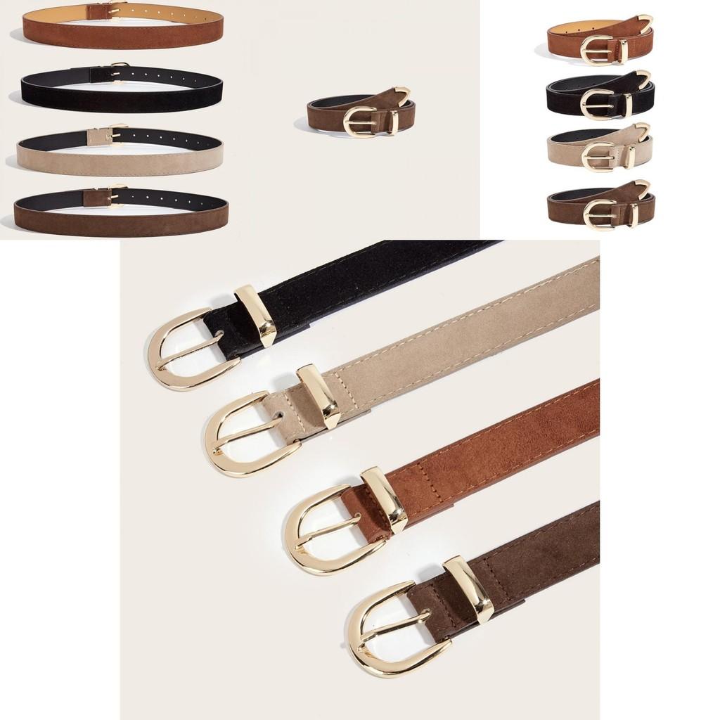 Casual Pu Leather Waist Belt With Metal Clasp For Fashionable Women Outfits