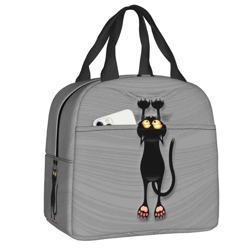 Cat Lunch Bag Women Reusable Cooler Thermal Insulated Lunch Box for School Multifunction Food Bento Box