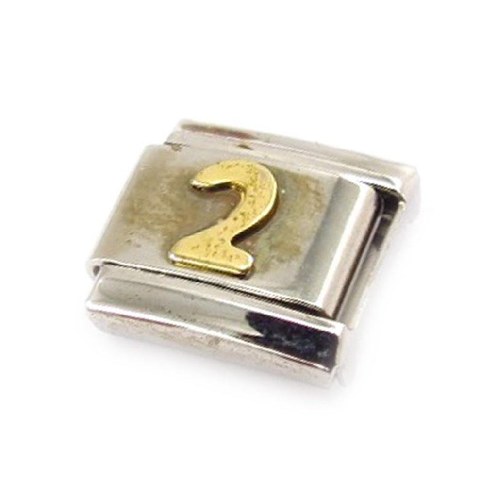 Les Trésors De Lily [C6008] - Gold 'Number 2' Mesh