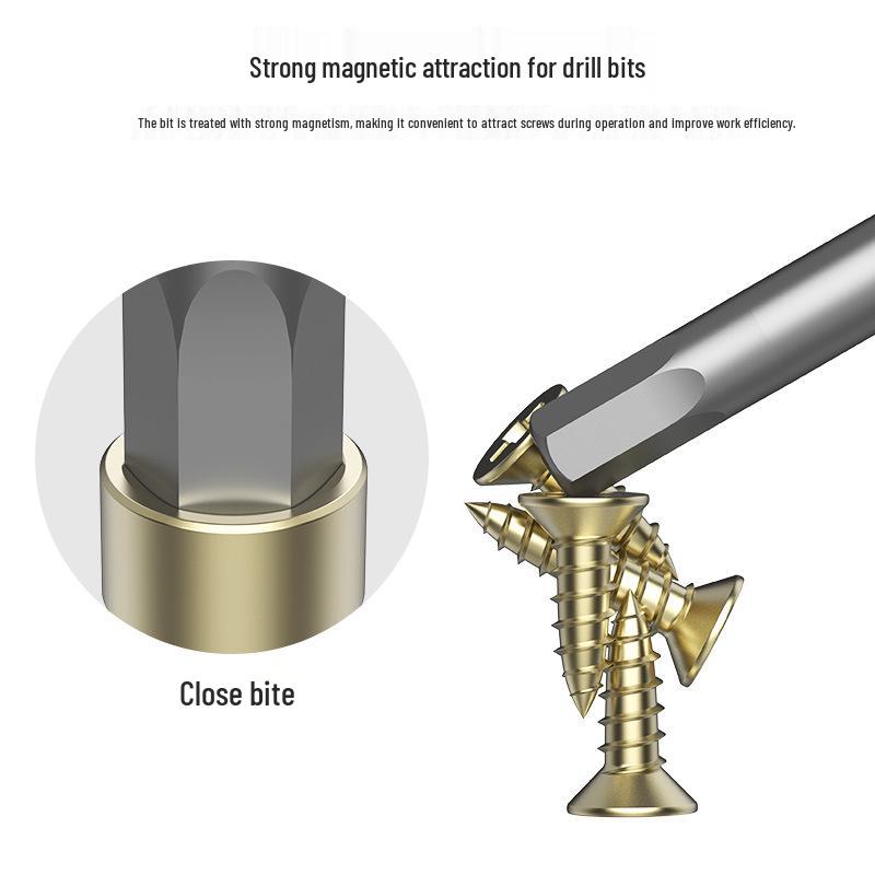 BROPPE S2 Hex Head Electric Screwdriver Bit, 800 Round Shank, Inner Hexagonal.