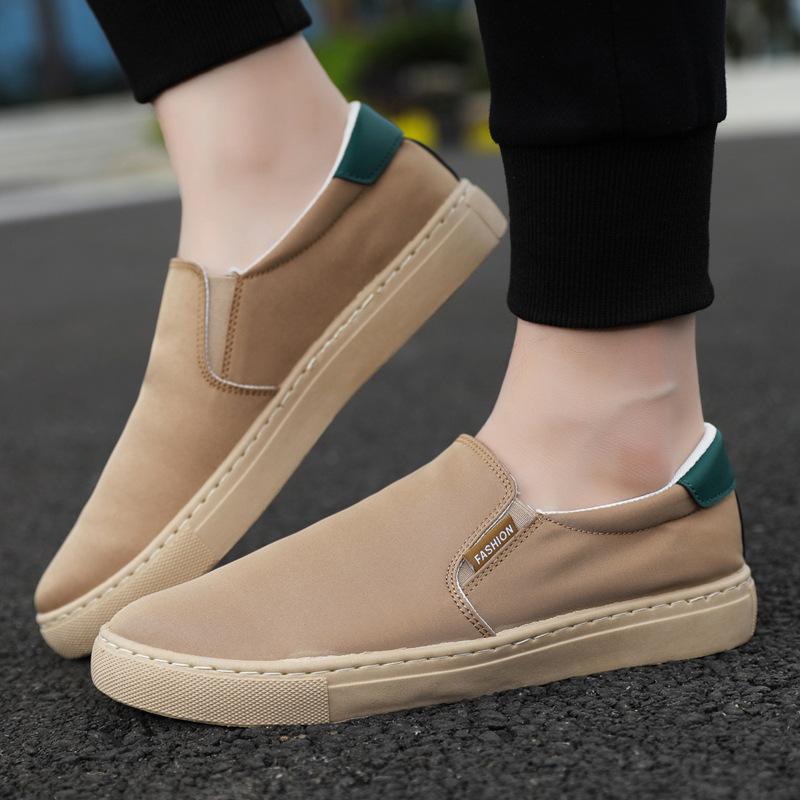 Fashion New White Slip On Canvas Shoes for Men Vulcanize Sneakers Student Boys Loafers Espadrilles Casual Man Driving Golf Shoes 47 48