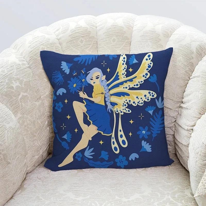 Luxuriöse Heimdeko Kissenbezug Wohnzimmer Sofa Kissenbezug Niedlicher Cartoon Frosch Muster Kissenbezug